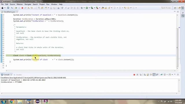 How to use tick method of Clock class? | Java 8 Date and Time смотреть онлайн
