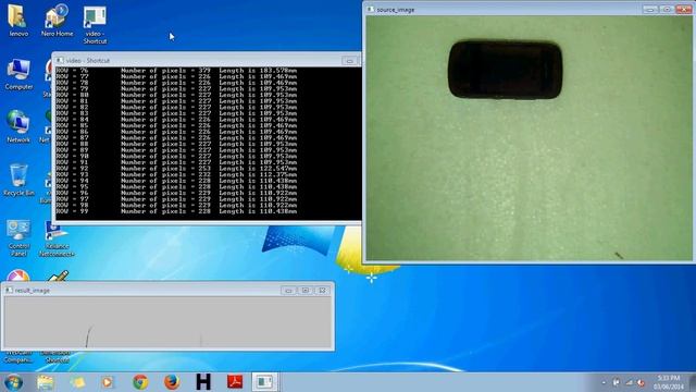 Length detection using OpenCV library смотреть онлайн
