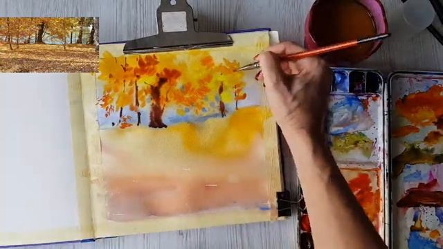 Урок акварели для начинающих. Speedpaint смотреть онлайн