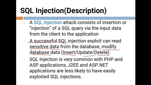 Web-security-SQL Injection part #1 смотреть онлайн