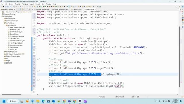 Class 8- Selenium with Java-Waits in Selenium #automation #selenium #learnselenium смотреть онлайн