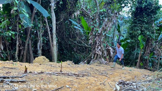 The First Day Of 365 Days In The Forest || Primitive Survival Skills And Foraging In The Forest смотреть онлайн