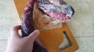 СЫРОВЯЛЕНАЯ СВИНАЯ ВЫРЕЗКА В ЧУДО ПАКЕТЕ ( от Емколбаски) В ДОМАШНЕМ ХОЛОДИЛЬНИКЕ. 26.07--4.08.20го