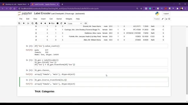 Label encoding using Python in Machine learning and Data science in Telugu смотреть онлайн