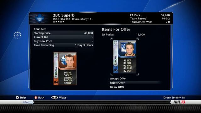 NHL 13: HUT Series - 2BCSuperb ep. 42 "Trade Day 3/3" смотреть онлайн