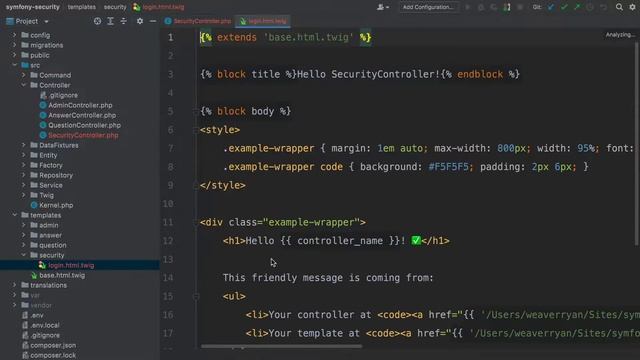 Building a Login Form - Symfony 5 Security- Authentication -PHP8 смотреть онлайн