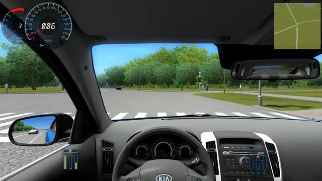 City Car Driving 1.3.3 Kia Ceed 2011 смотреть онлайн