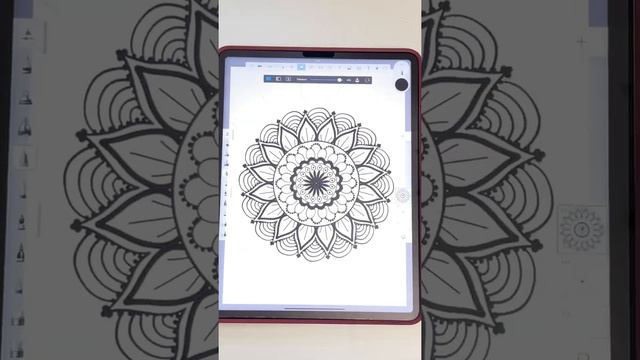 Mandala in Autodesk Sketchbook | Speedpaint смотреть онлайн