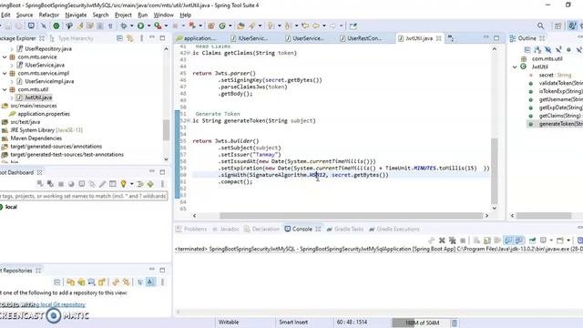 Java Microservices Spring Security JWT 001 смотреть онлайн
