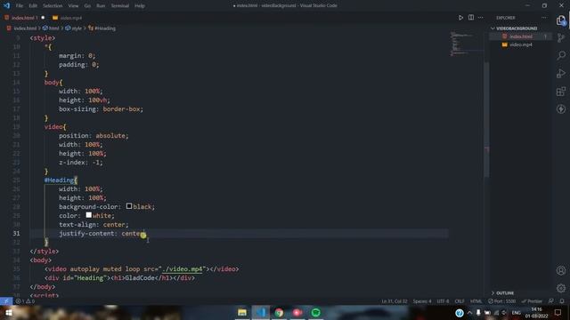 How to set video background in text | HTML, CSS, JavaScript | GladCode смотреть онлайн