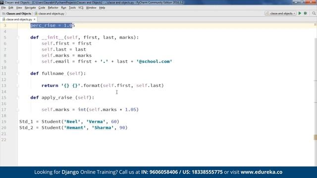 Python Classes and Objects Tutorial | Python Tutorial For Beginners | Edureka | Django Rewind - 2 смотреть онлайн