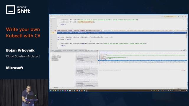 Infobip Shift 2022: Write Your Own Kubectl with C# - Bojan Vrhovnik (Microsoft) смотреть онлайн