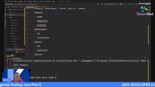 LIVE CODING [Java Developer] #1 - Pengantar Koding Java Part II смотреть онлайн