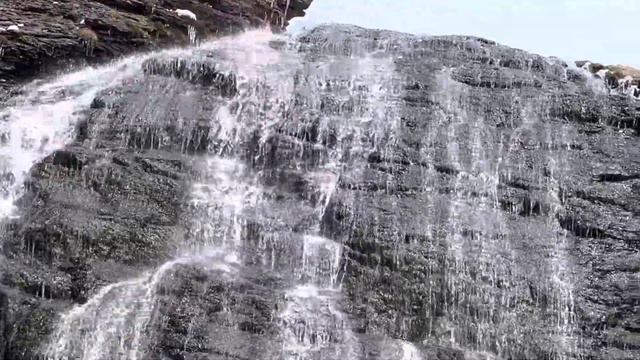 Горный Кавказ. Весенний водопад. смотреть онлайн