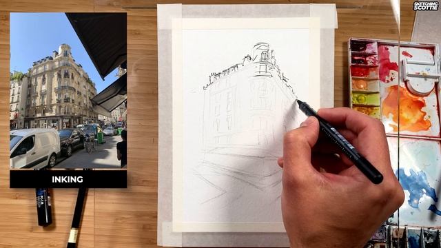 Improve your watercolour URBAN SKETCHING fast - ALEX HILLKURTZ - Domestika Course Review смотреть онлайн