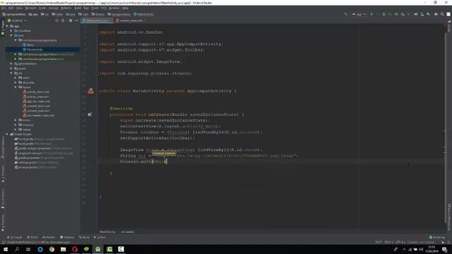 Android Studio Dersleri 41 - URL'den Resim Çekmek ( Picasso Kütüphanesi ) смотреть онлайн
