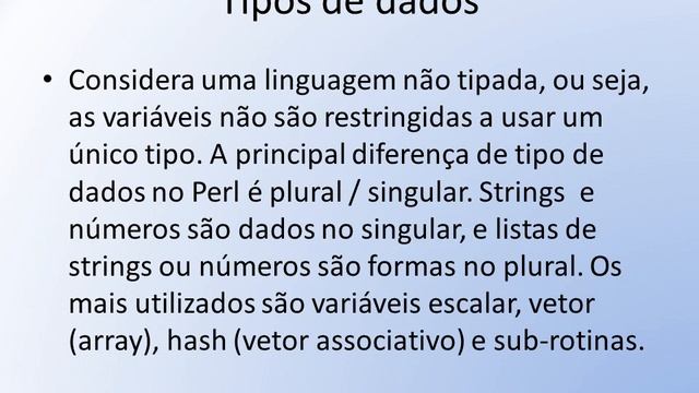Apresentação Perl Introdução смотреть онлайн