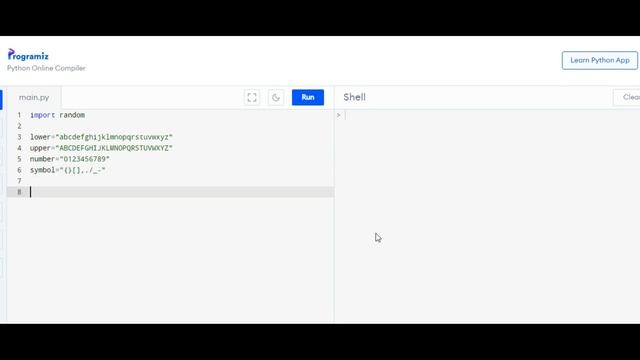 Password Generator in Python смотреть онлайн