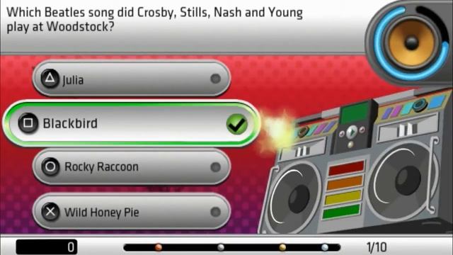 Buzz! The Ultimate Music Quiz (PSP) Gameplay