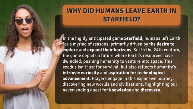 Why did humans leave Earth in Starfield? смотреть онлайн