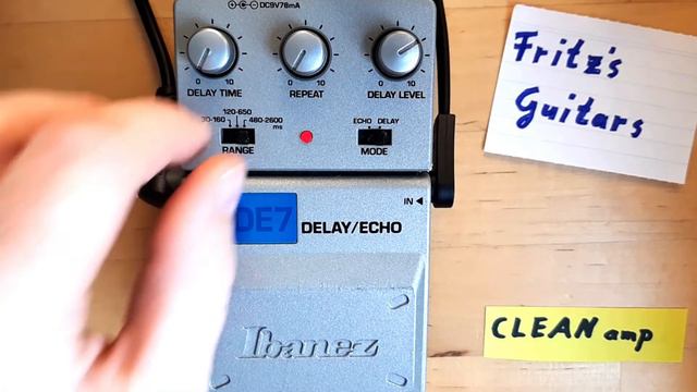 Ibanez DE7 - Delay / Echo - SOUND TONE Demo смотреть онлайн