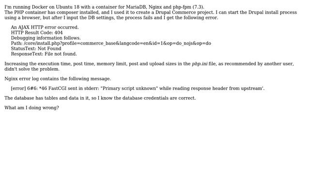 Drupal: "File not found error" when installing using composer смотреть онлайн