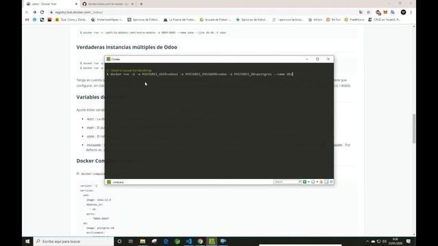 Instalar Odoo con Docker (variables de entorno) - Parte 4 смотреть онлайн