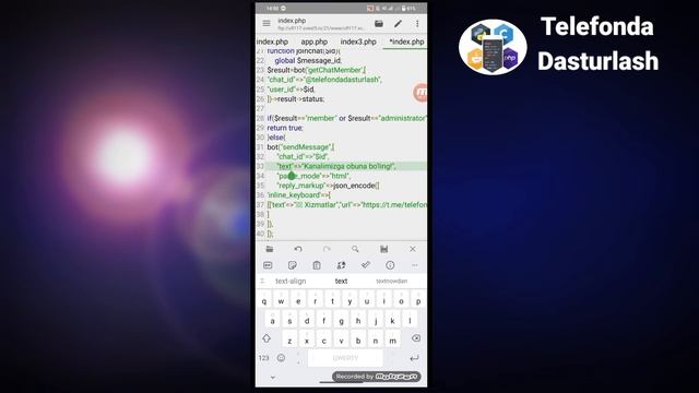 PHP TELEGRAM BOT 4-DARS | Telegram Bot | Botga Majburiy Obuna Qo'yish #majburiy #obuna #php