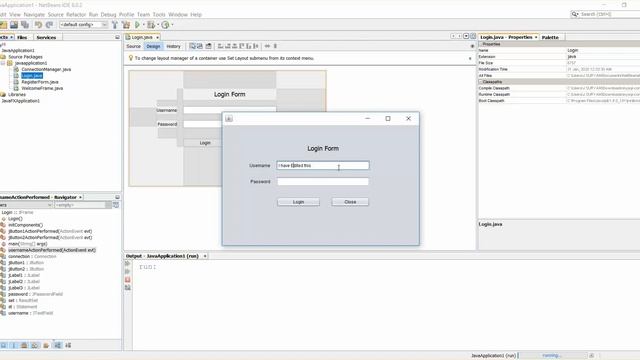 How to Edit or Modify the Auto Generated Code in Netbeans - Java Swing - Intact Abode смотреть онлайн