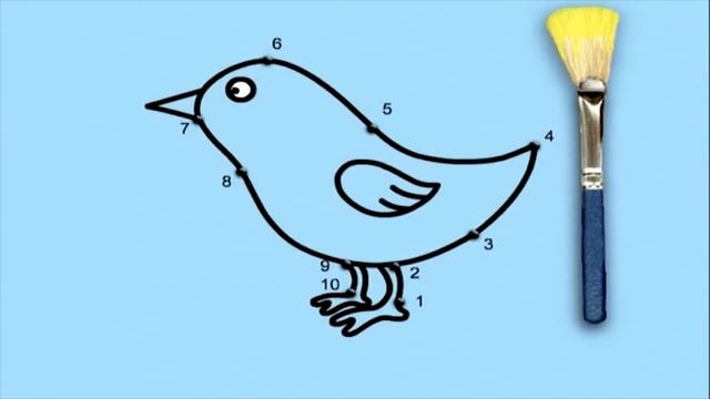 BIRD | Learn Animals for Toddlers | Connect the Dots | BabyFirst TV смотреть онлайн