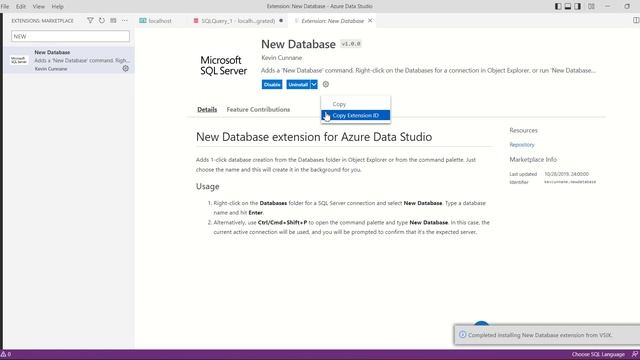How To Download & Install (.VSIX) Extension in Azure Data Studio смотреть онлайн