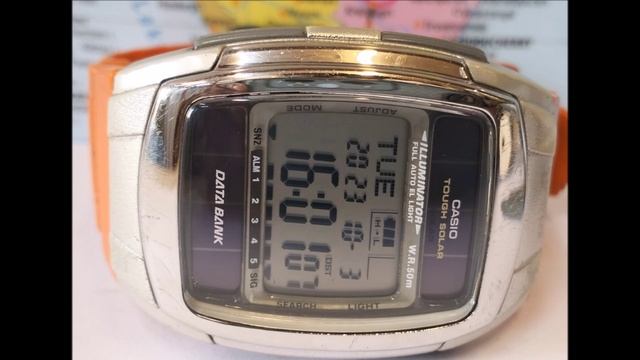 Цифровые часы CASIO DATA BANK DB-E30 Tough Solar Digital Watch
