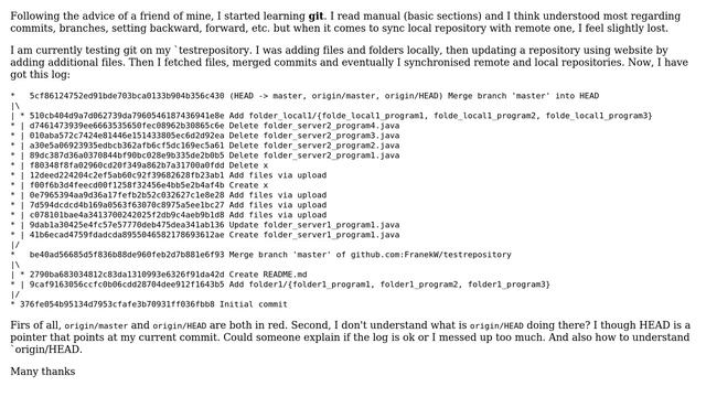 git: What does an extra item "origin/HEAD" mean смотреть онлайн