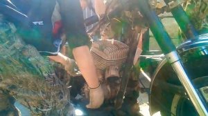 Снимаем вилку на иж 5 и перекидивыдаем движок