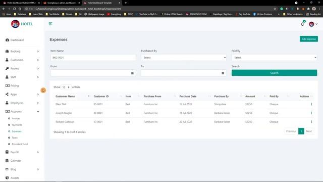 Show | Hotel admin dashboard template bootstrap 5 V7 смотреть онлайн