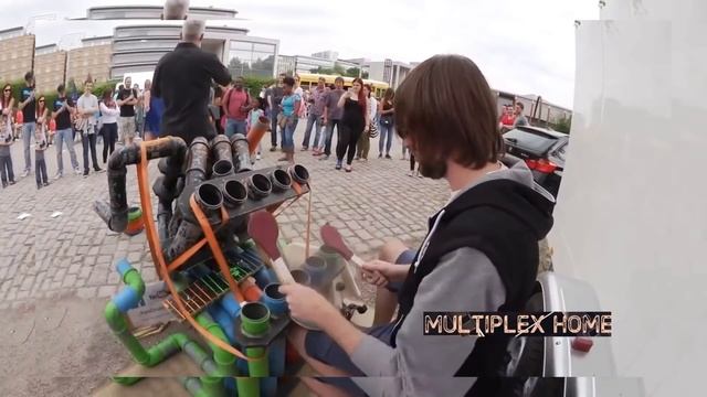 Шок на улице / Уличные музыканты - Талантливые барабанщики. смотреть онлайн