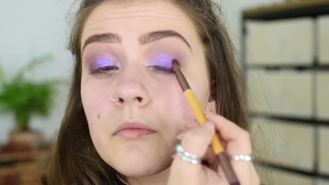 Duochrome purple makeup tutorial | Cruelty free | EmmasRectangle смотреть онлайн