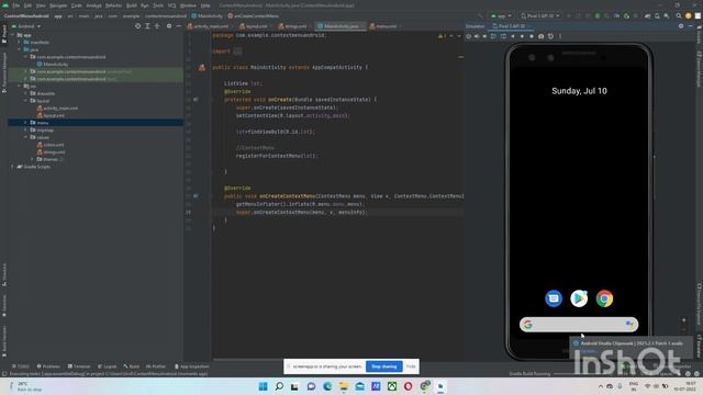 Context Menu in android studio in hindi#19 смотреть онлайн