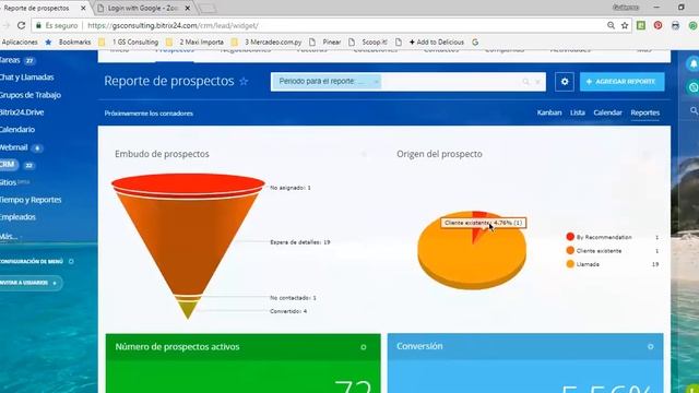 Bitrix24 - Reportes de Prospectos смотреть онлайн