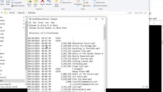 How to Get a List of Filenames in Folder Using Command Prompt смотреть онлайн