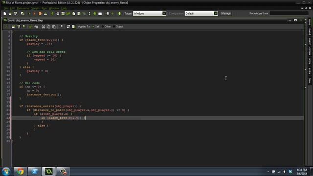 [Game Maker Tutorial] Risk of Flame [8] Glitches and AI смотреть онлайн