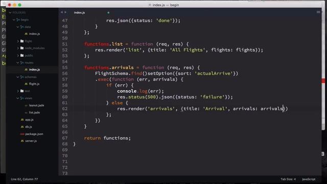 25- Database Query in Node смотреть онлайн
