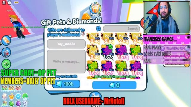 ?LIVE? VALENTINE HARDCORE RAINBOW OP PET GIVEAWAY | Pet Simulator X MAILBOX GIVEAWAY #petsimulatorx смотреть онлайн