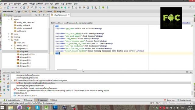 How to Fix: Content is not allowed in trailing section - Android Studio смотреть онлайн