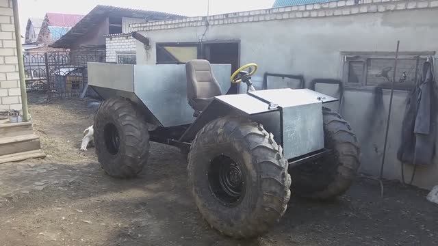 Обзор самодельного вездехода на пневматиках. смотреть онлайн