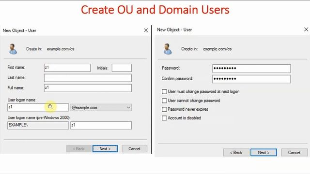 36 Create OU and Users Explained | Active Directory | Windows Server 2016 Tutorial смотреть онлайн