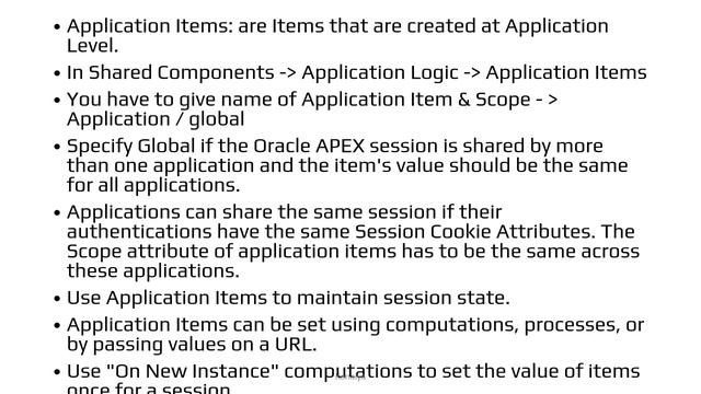 What is the difference between the page items, application items and global page items смотреть онлайн