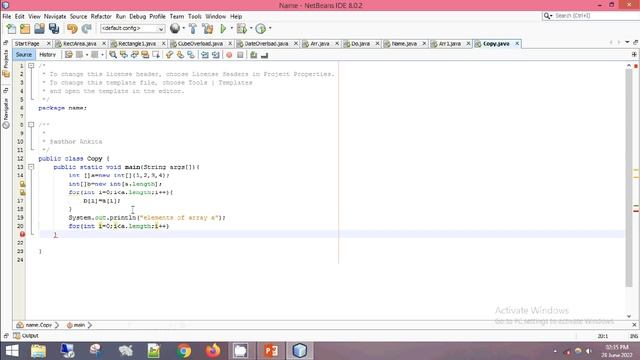 Java program to Copy the elements of array from one array into another (2022):Html tutorial Part 14 смотреть онлайн