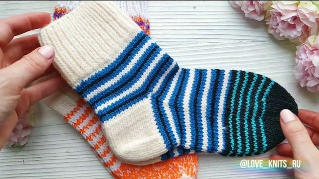 Как связать носки из остатков пряжи. Сколько уйдёт ниток? смотреть онлайн
