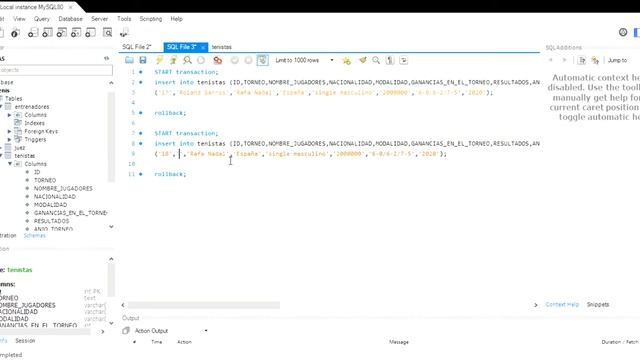 MySQL Workbench TRANSACCIONES смотреть онлайн